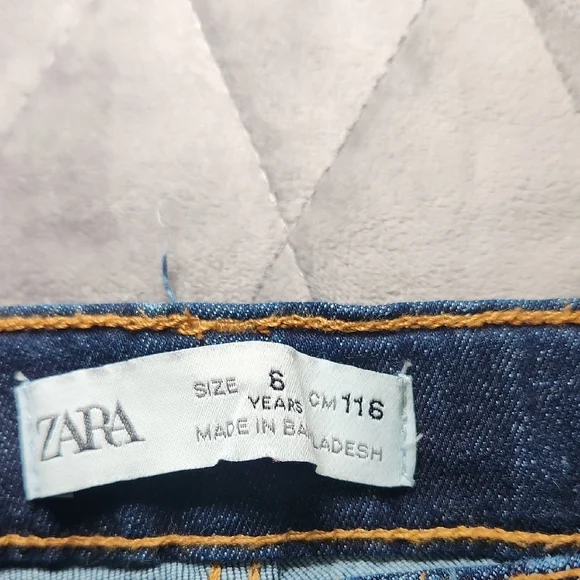 Zara Kids Dark Blue Jeans - Picture 2 of 4